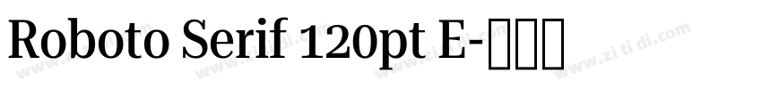Roboto Serif 120pt E字体转换